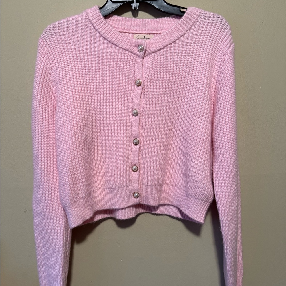 Pink Pearl Detail XL Sweater